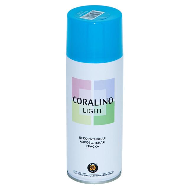 краска аэрозольная CORALINO Light декоративная бирюзовый 520мл, арт.CL1002