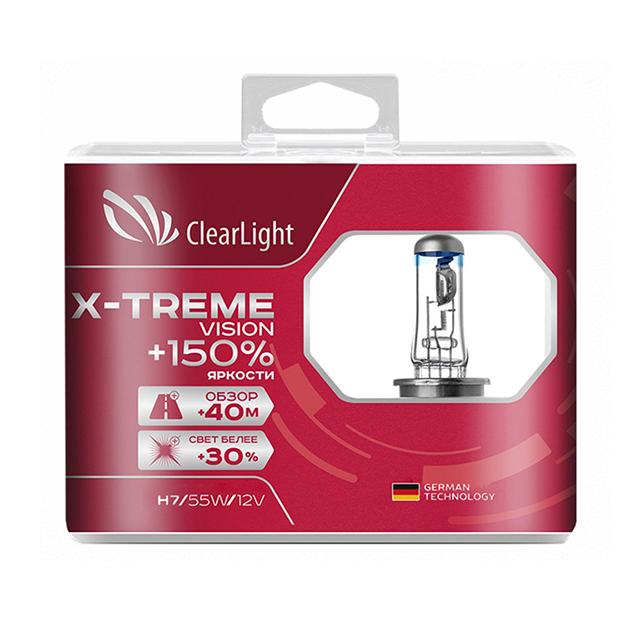 комплект ламп H7 X-treme Vision +150% Light 12В 55Вт 2шт