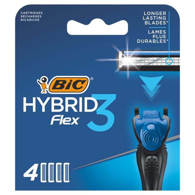 кассеты BIC Flex 3 Hybrid 4шт