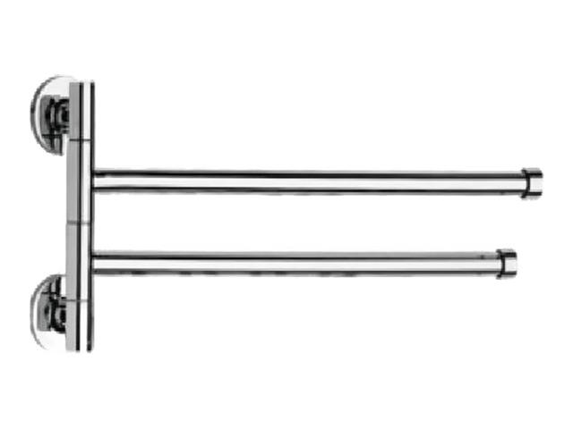 полотенцедержатель поворотный двойной LEDEME Oval L112