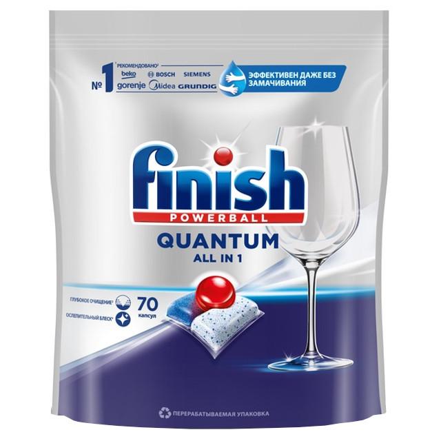 FINISH | капсулы для ПММ FINISH Quantum All in 1 70шт