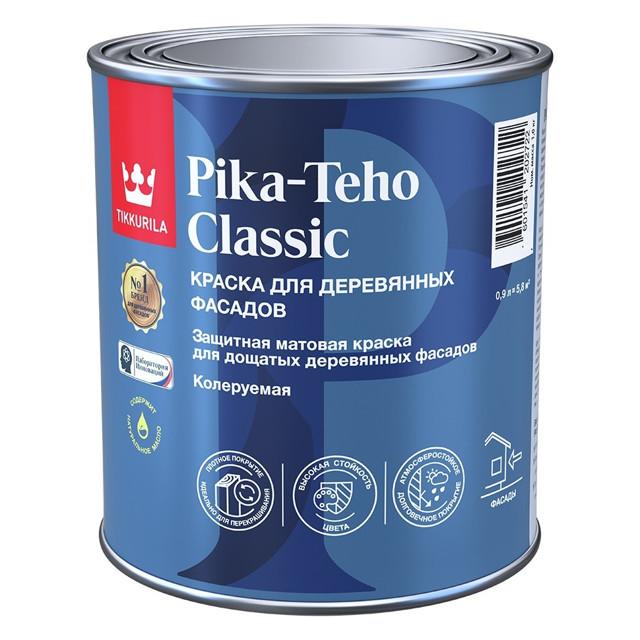 краска акрилатная фасадная TIKKURILA Pika-Teho Classic база С 0,9л бесцветная, арт.700014062