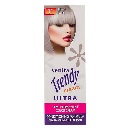 VENITA | Крем-краска для волос `VENITA` ULTRA тон 11 Серебряная пыль 75 мл