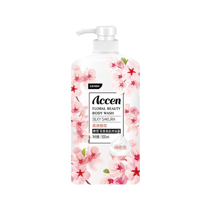 Гель для душа `ACCEN` FLORAL парфюмированный (с вишней) 500 мл