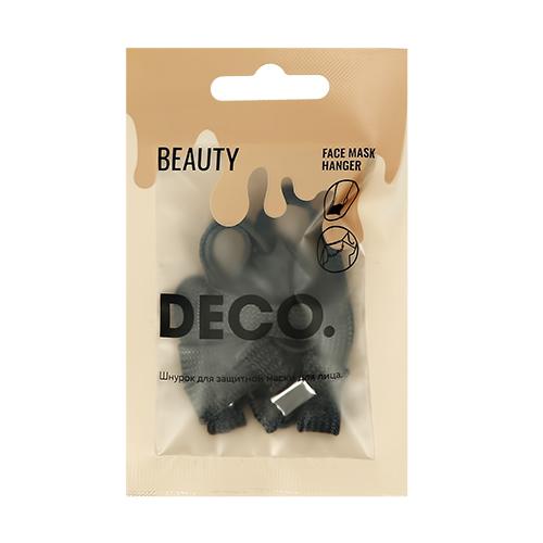 Шнурок для защитной маски `DECO.` (черный)