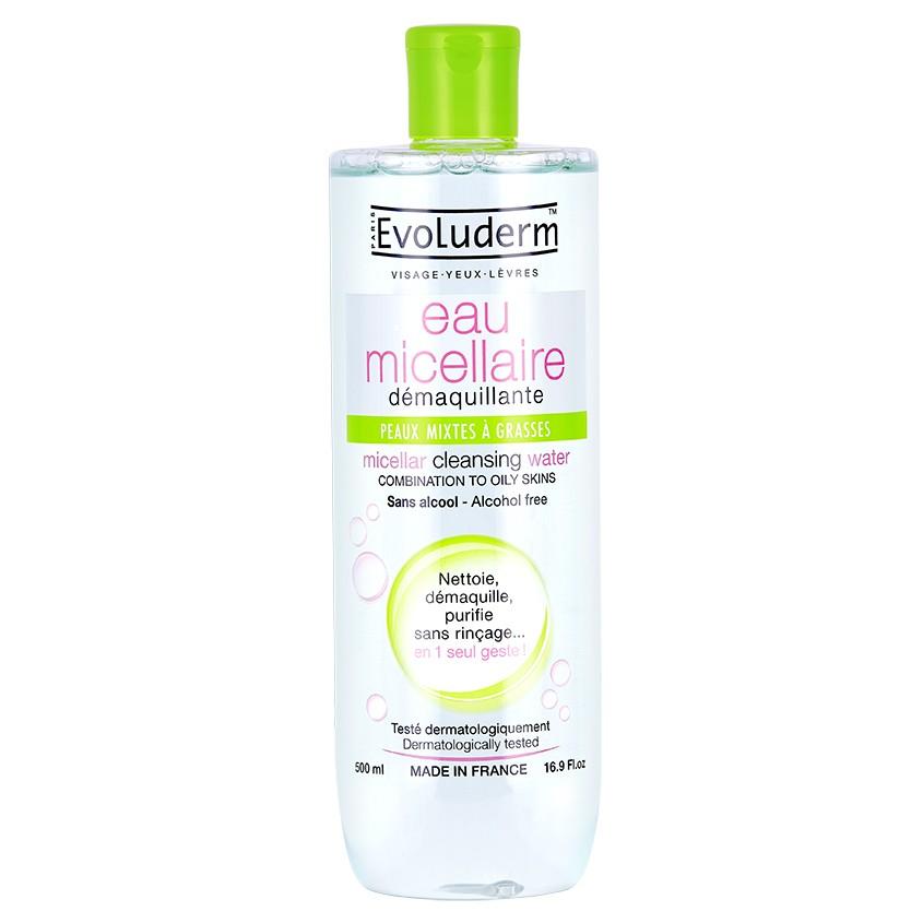 EVOLUDERM | Мицеллярная вода `EVOLUDERM` для жирной и комбинированной кожи 500 мл