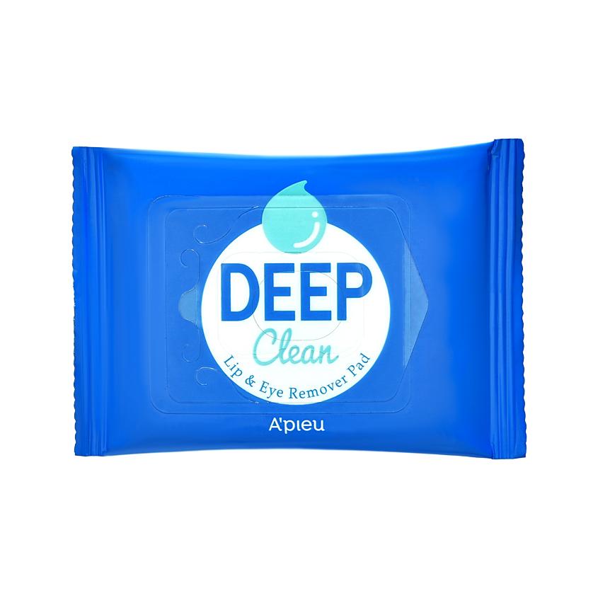 Салфетки для снятия макияжа `A`PIEU` DEEP CLEAN для глаз и губ 30 шт