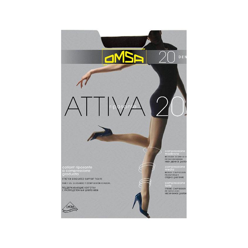 Колготки женские `OMSA` ATTIVA 20 den (Nero) р-р 4