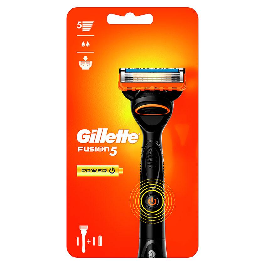 Станок для бритья `GILLETTE` `FUSION 5` POWER с 1 сменной кассетой