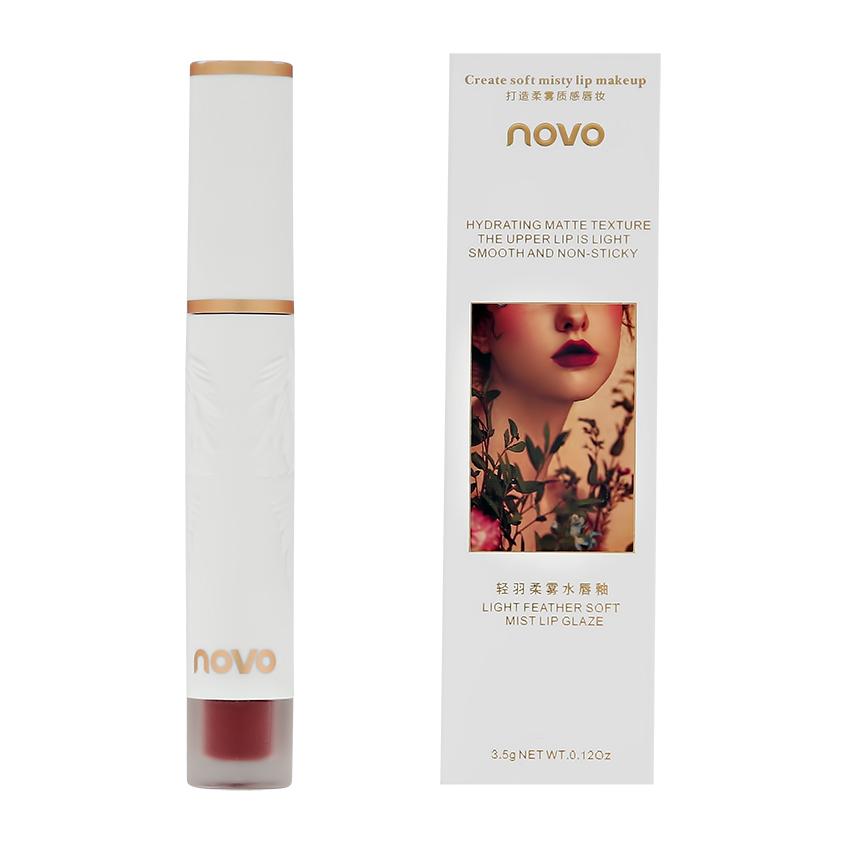 NOVO | Помада для губ `NOVO` LIGHT FEATHER жидкая тон 288