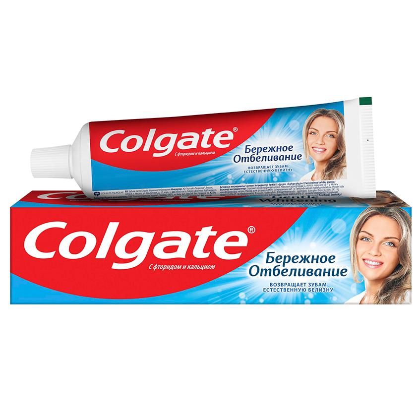 Паста зубная `COLGATE` БЕРЕЖНОЕ ОТБЕЛИВАНИЕ 100 мл