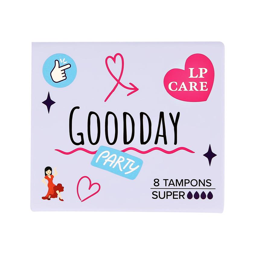 Тампоны `LP CARE` super 8 шт