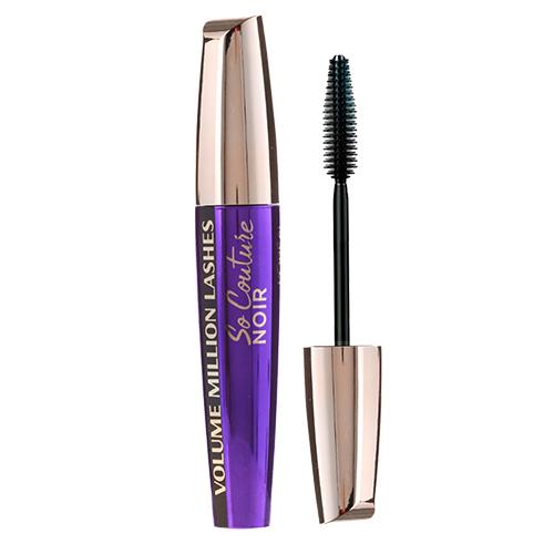 Тушь для ресниц `LOREAL` VOLUME MILLION LASHES SO COUTURE NOIR объем и разделение тон экстрачерный