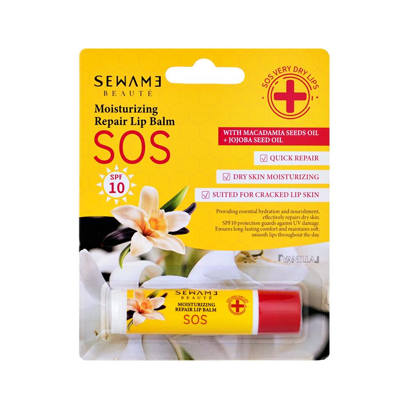 Бальзам для губ `SEWAME` SOS увлажняющий (ваниль) 4,8 г