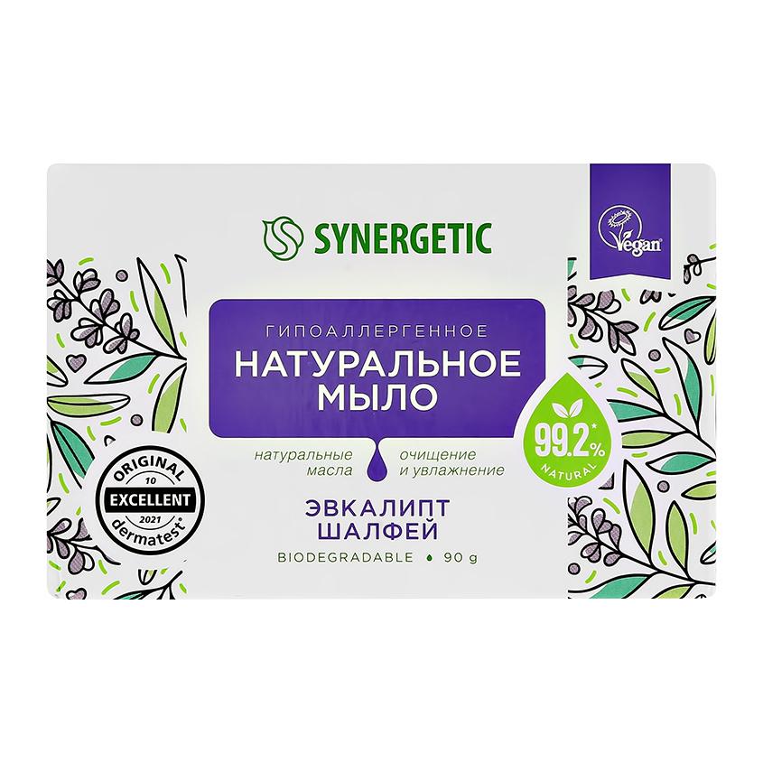 Мыло твердое `SYNERGETIC` эвкалипт и шалфей (натуральное) 90 гр