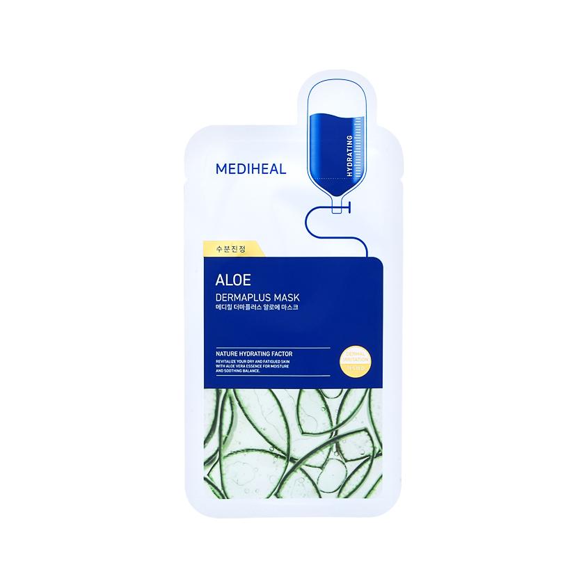 Маска для лица `MEDIHEAL` DERMAPLUS с экстрактом алоэ 22 мл