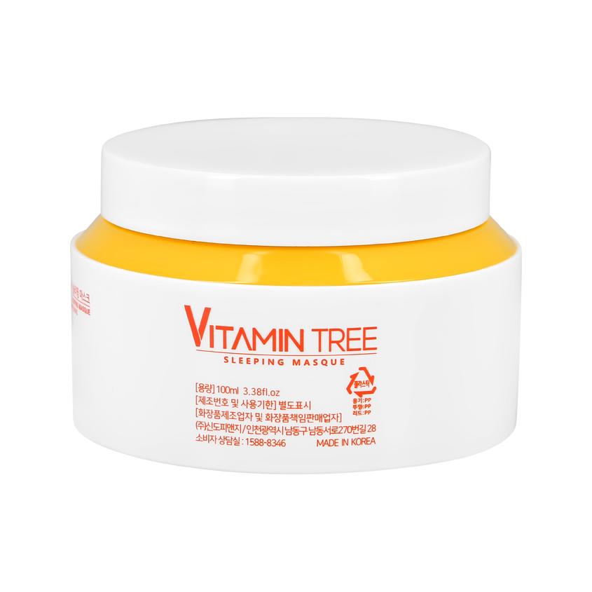 Маска для лица `GRACE DAY` VITAMIN TREE ночная выравнивающая тон кожи 100 мл