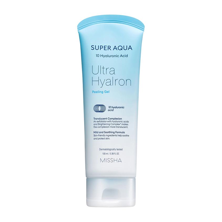 Гель-скатка для лица `MISSHA` `SUPER AQUA` ULTRA HYALRON отшелушивающий с гиалуроновой кислотой 100 мл