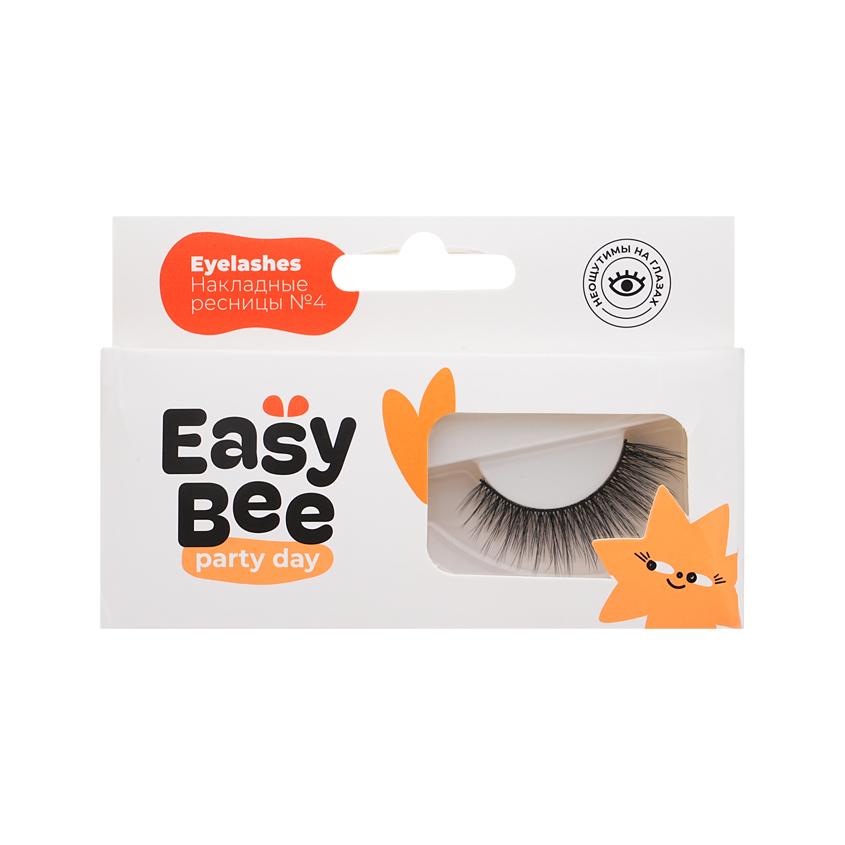Накладные ресницы `EASYBEE` PARTY DAY EYELASHES №04 черные