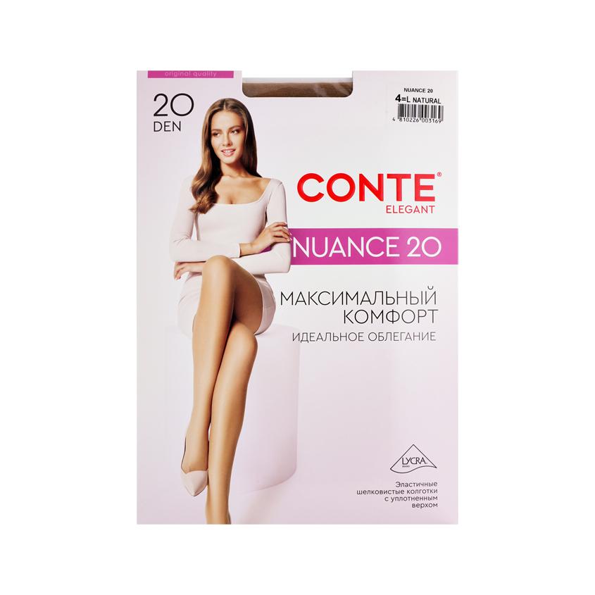 CONTE ELEGANT | Колготки женские `CONTE ELEGANT` NUANCE 20 den (natural) р-р 4