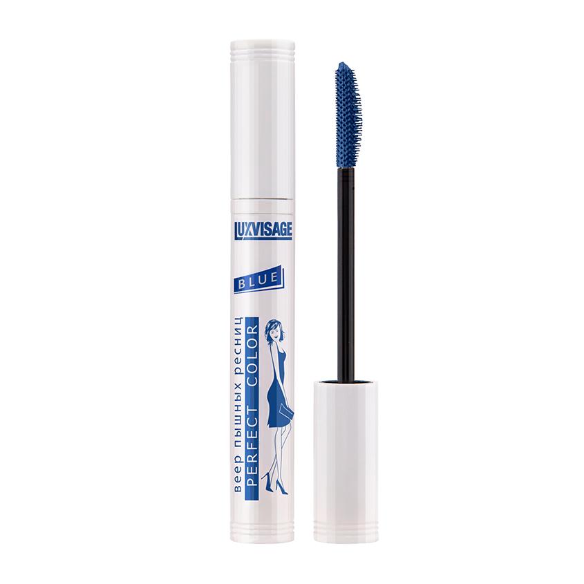 Тушь для ресниц `LUXVISAGE` PERFECT COLOR BLUE тон синий