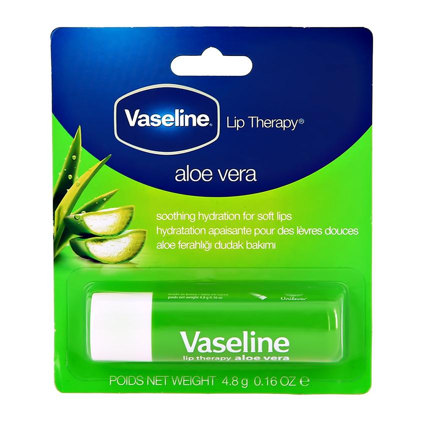 Бальзам для губ `VASELINE` LIP THERAPY с экстрактом алоэ вера (в стике) 4,8 г