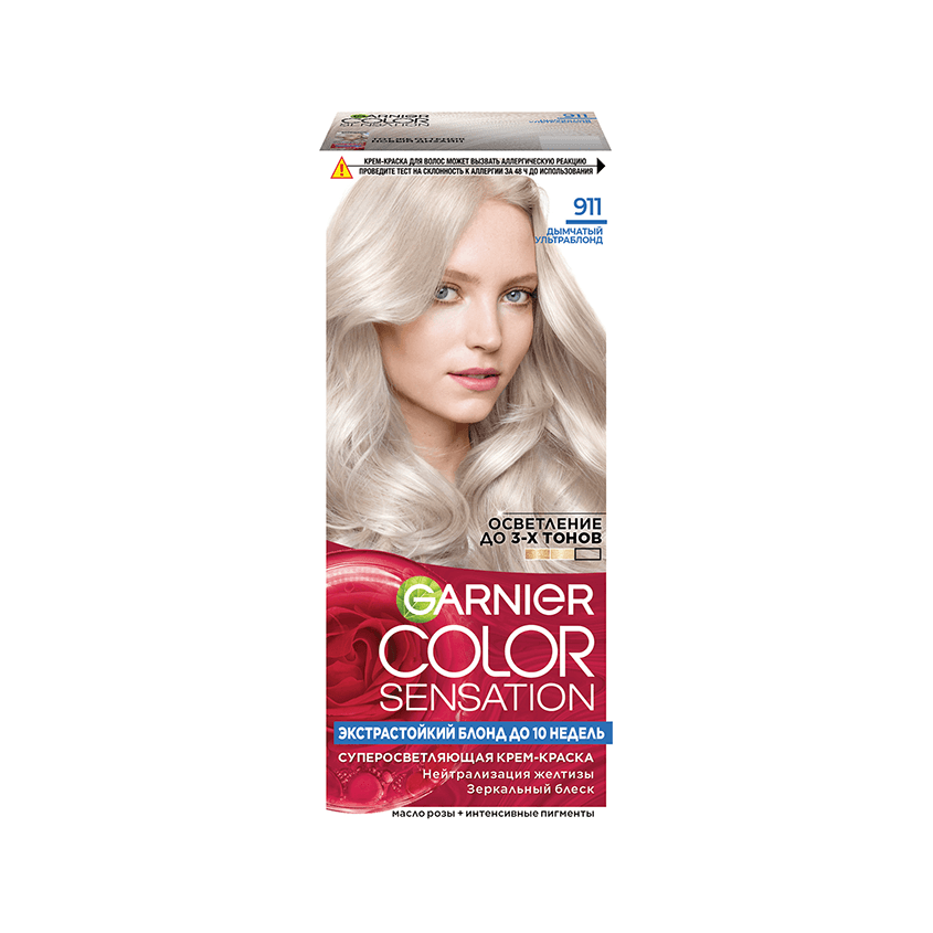 Краска для волос `GARNIER` `COLOR SENSATION` тон 911 (Дымчатый Ультраблонд)
