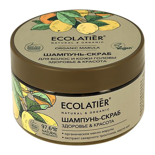 Шампунь-скраб для волос `ECOLATIER` ORGANIC MARULA Здоровье & красота 300 г