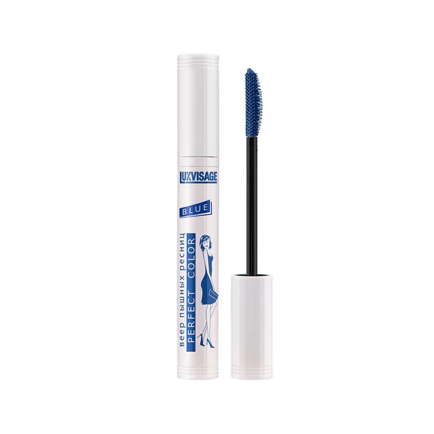 Тушь для ресниц `LUXVISAGE` PERFECT COLOR BLUE тон синий