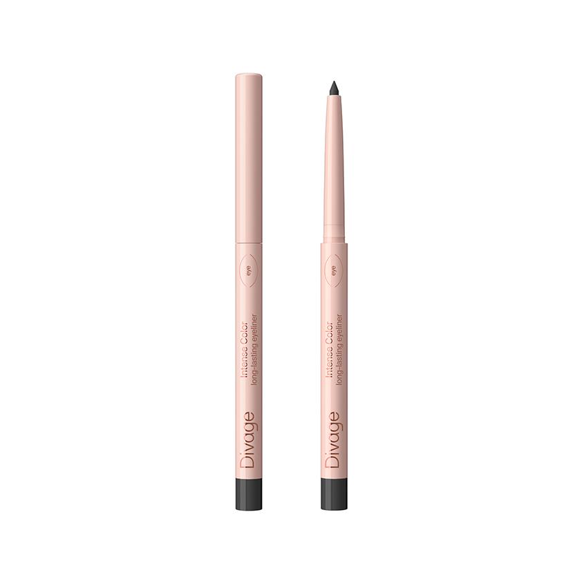 Карандаш для глаз `DIVAGE` INTENSE COLOR автоматический стойкий тон 01 Черный