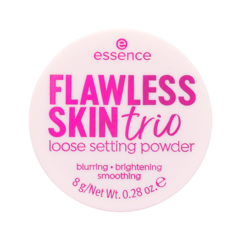 Пудра для лица `ESSENCE` FLAWLESS SKIN Trio рассыпчатая трехцветная тон 10