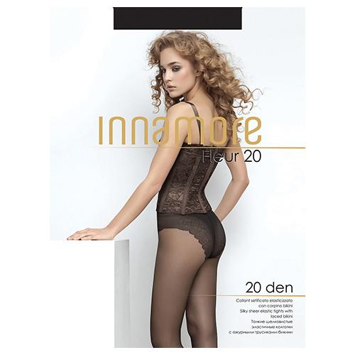 Колготки женские `INNAMORE` FLEUR 20 den (тон Nero) р-р 5