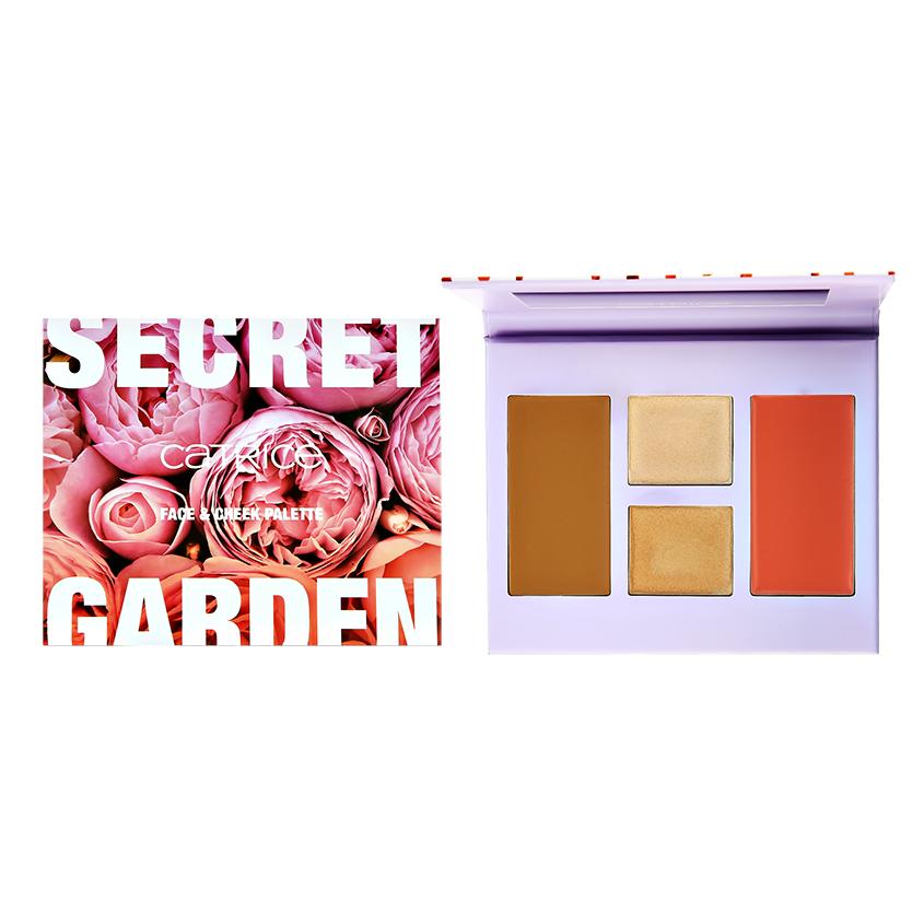 Палетка для лица `CATRICE` SECRET GARDEN Face &Cheek тон 01 Garden of Dreams