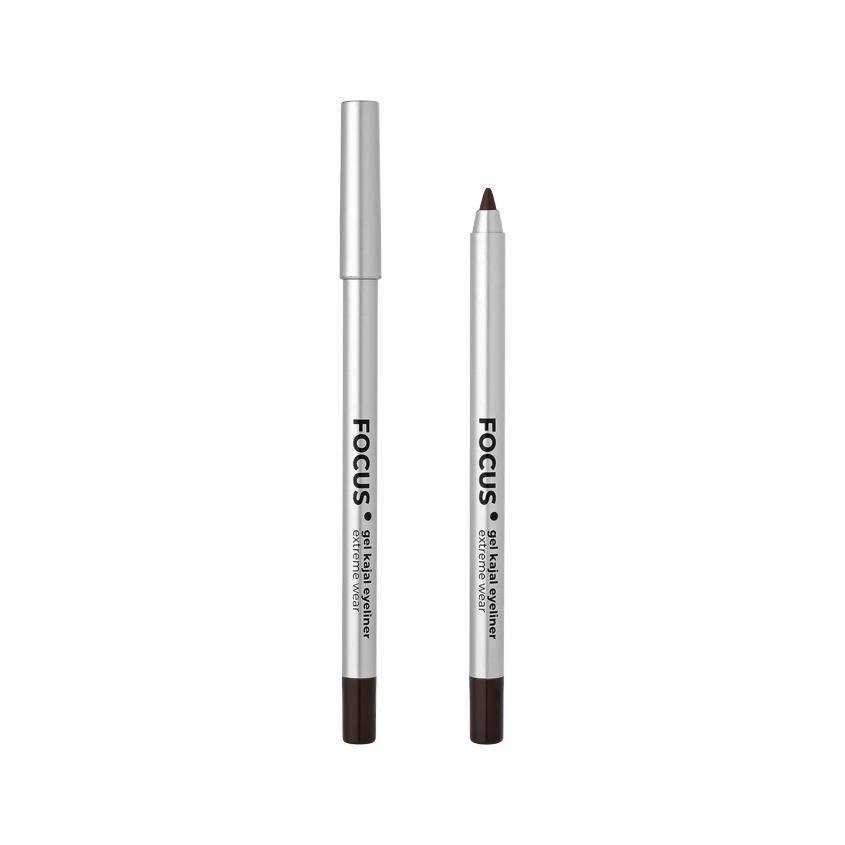 Карандаш-каял для глаз `LUXVISAGE` FOCUS гелевый extreme wear тон 02 Brown