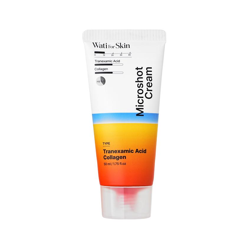 Крем для лица `WATI FOR SKIN` MICROSHOT с микроиглами, с транексамовой кислотой и коллагеном 50 мл