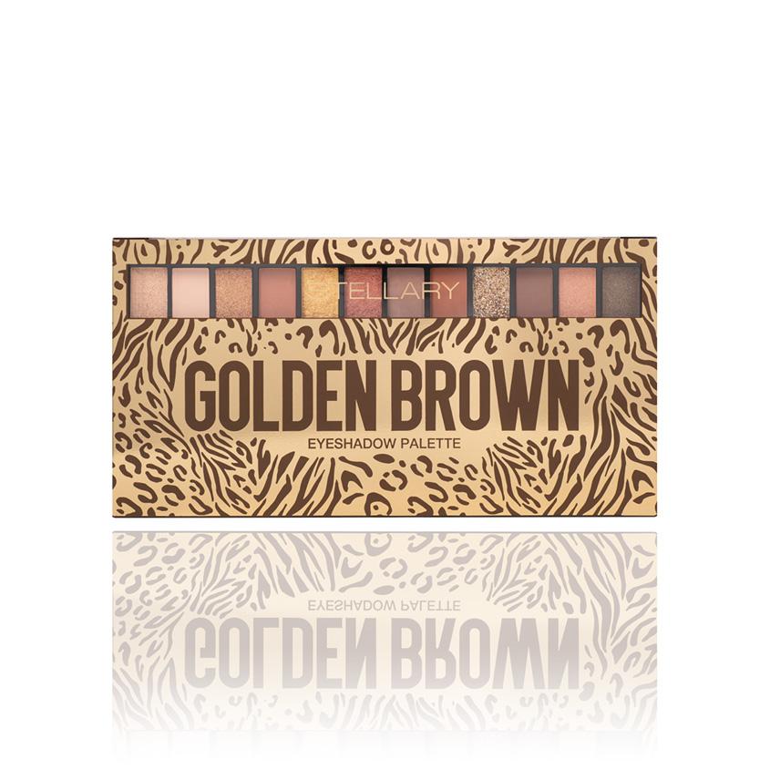 Палетка теней для век `STELLARY` GOLDEN BROWN тон 01