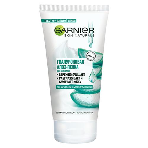 Алоэ-пенка для умывания `GARNIER` гиалуроновая 150 мл