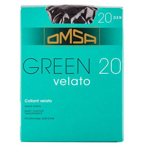 Колготки женские в коробочке `OMSA` GREEN 20 den (Nero) р-р 3