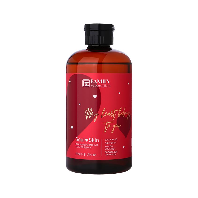 FAMILY COSMETICS | Гель для душа `FAMILY COSMETICS` парфюмированный Пион и личи 470 мл