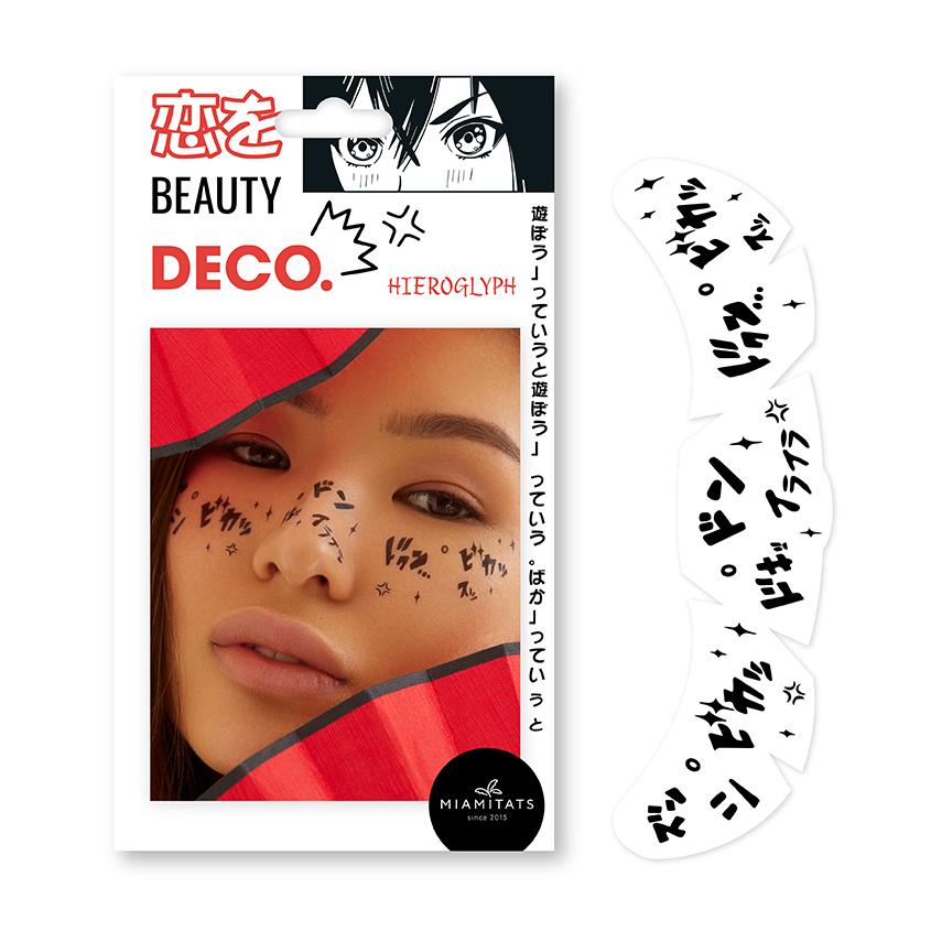 Набор переводных тату-веснушек `DECO.` JAPANESE by Miami tattoos (Hieroglyph)