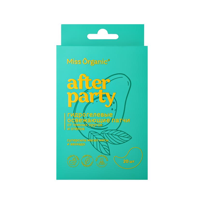 Патчи для глаз `MISS ORGANIC` AFTER PARTY гидрогелевые освежающие от темных кругов и оттеков 20 шт