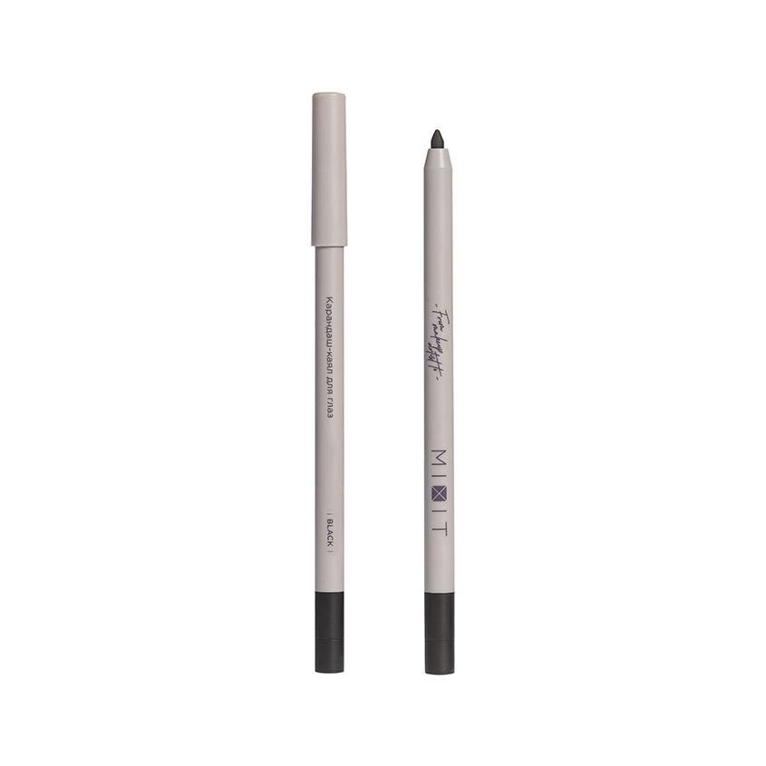 Карандаш-каял для глаз `MIXIT` KAJAL EYE PENCIL автоматический тон 01 Black