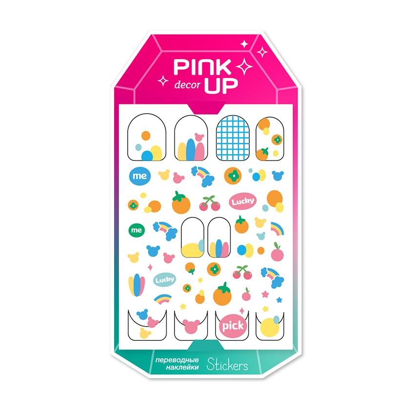 Наклейки для ногтей `PINK UP` `DECOR` NAIL STICKERS переводные тон 117