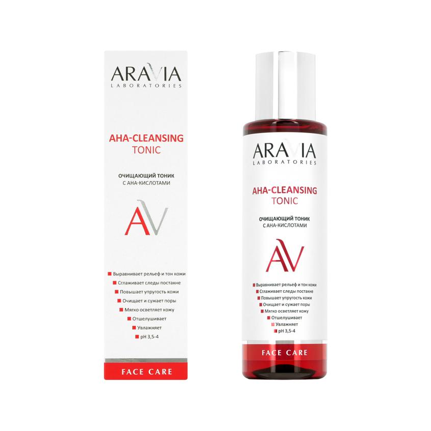 Тоник для лица `ARAVIA` `LABORATORIES` очищающий с AHA-кислотами 250 мл