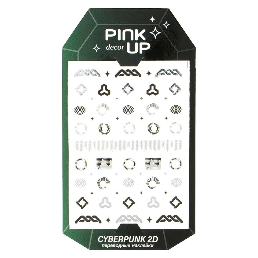 Наклейки для ногтей `PINK UP` `DECOR` CYBERPUNK COLLECTION 2D переводные тон 218