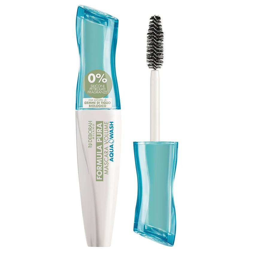 DEBORAH | Тушь для ресниц `DEBORAH` `FORMULA PURA` MASCARA VOLUME AQUA WASH тон черный