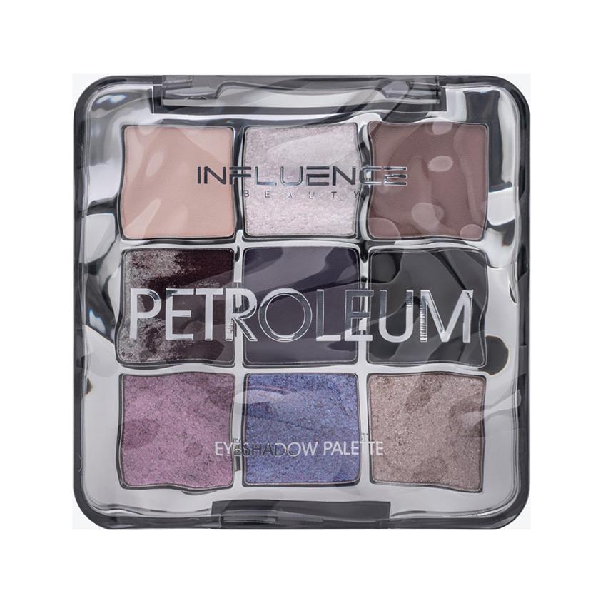Палетка теней для век `INFLUENCE BEAUTY` PETROLEUM тон 01