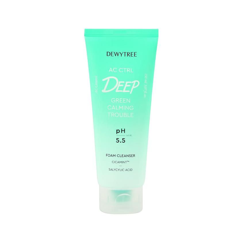Пенка для лица `DEWYTREE` AC CTRL DEEP с экстрактом центеллы азиатской и перечной мяты 150 мл