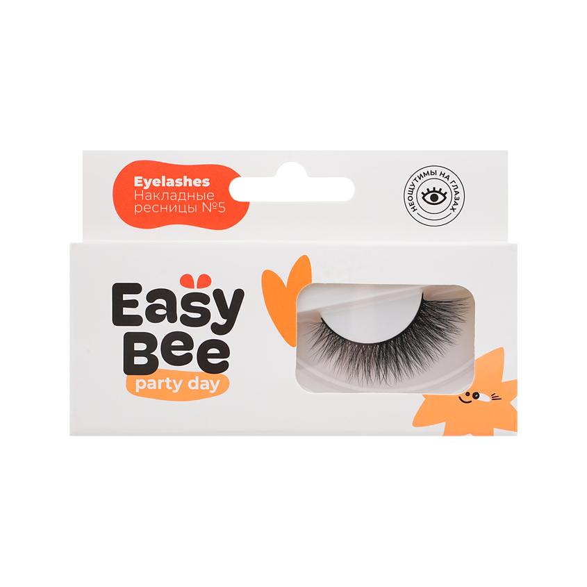Накладные ресницы `EASYBEE` PARTY DAY EYELASHES №05 черные
