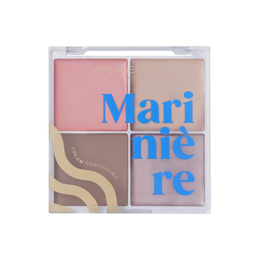 Палетка для скульптурирования `VIVIENNE SABO` MARINIERE PALETTE CONTOURING кремовая тон 01